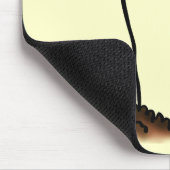 Niedliche Orange-Blume Mousepad (Ecke)