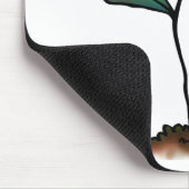 Niedliche Orange-Blume Mousepad (Ecke)