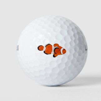 Niedliche Orange Clown Fish Fish Golf Balls Golfball