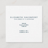 Niedliche Orange Fox Musterzeichnung Quadratische Visitenkarte (Rückseite)