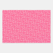 Niedliche Orange Green Red Wrapping Paper Sheets Geschenkpapier Set (Vorderseite)