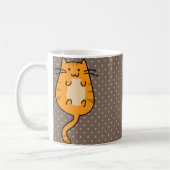 Niedliche orange Katze Kaffeetasse (Links)