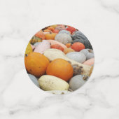 Niedliche Orange Pumpkins Konfetti (Klein Vorderseite)