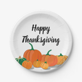 Niedliche Orange Pumpkins Pappteller