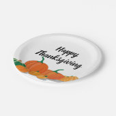 Niedliche Orange Pumpkins Pappteller (Schrägansicht)