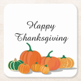 Niedliche Orange Pumpkins Rechteckiger Pappuntersetzer