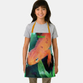 Niedliche Orange Salamander Natur Personalisiert Schürze (Insitu)