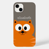 Niedliche orangefarbene Fettkatze mit Taupe und Na Case-Mate iPhone Hülle (Rückseite)
