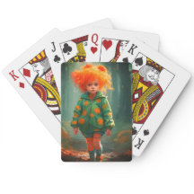 Niedliche Orangefarbene Mädchen