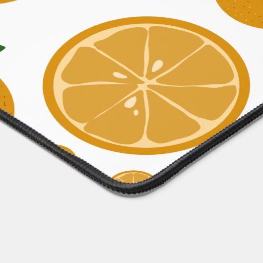 Niedliche Orangefarbene Musterschreibmatten Schreibtischunterlage (Ecke)