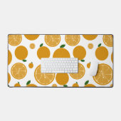 Niedliche Orangefarbene Musterschreibmatten Schreibtischunterlage (Tastatur & Maus)