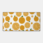 Niedliche Orangefarbene Musterschreibmatten Schreibtischunterlage (Vorderseite)