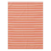 Niedliche orangefarbene Streifen Tischdecke (Vorderseite)