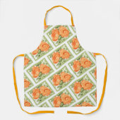 Niedliche Orangefärbte Rose Schürze (Vorderseite)