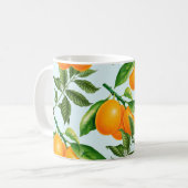 Niedliche Orangen Kaffee Tasse (Vorderseite Links)