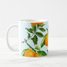 Niedliche Orangen Kaffee Tasse