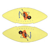 Niedliche Orangenbartendarstellung des Cartoon Football (Paneele)