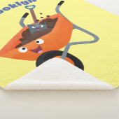 Niedliche Orangenbartendarstellung des Cartoon Sherpadecke (3/4)