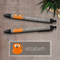 Niedliche Orangenfettkatze mit Taupe Personalisier