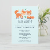 Niedliche Orangenfüchse Babydusche (Stehend Vorderseite)