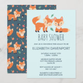 Niedliche Orangenfüchse Babydusche (Vorne/Hinten)