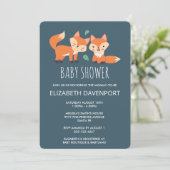 Niedliche Orangenfüchse Babydusche (Stehend Vorderseite)