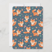 Niedliche Orangenfüchse Babydusche (Rückseite)