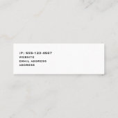 Niedliche Orangenfüchse Grafik Mini Visitenkarte (Rückseite)