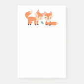 Niedliche Orangenfüchse Grafik Post-it Klebezettel (Vorderseite)