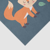 Niedliche Orangenfüchse Grafik Seidenpapier (Ausschnitt)