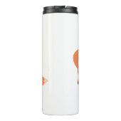 Niedliche Orangenfüchse Grafik Thermosbecher (Rückseite)