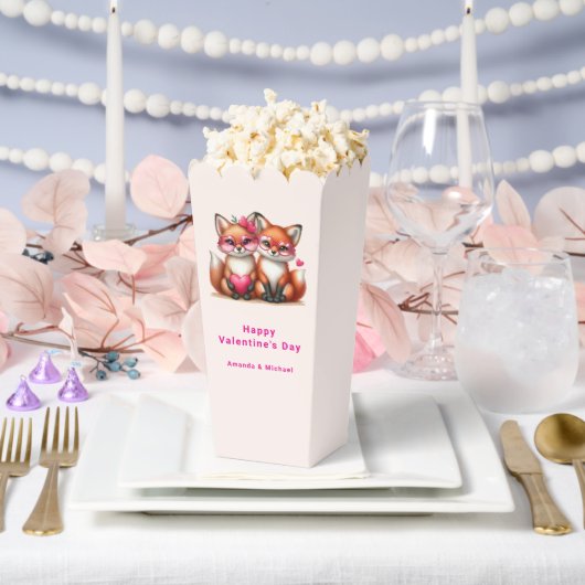 Niedliche Orangenfüchse in der Liebe Valentinstag Geschenkschachtel (Hochzeit)