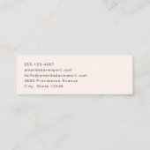 Niedliche Orangenfüchse in Liebe Mini Visitenkarte (Rückseite)