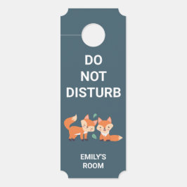 Niedliche Orangenfüchse nicht verzerren Türanhänger