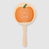 Niedliche Orangengeschlechtsneutrale Pumpkindusche Fächer (Vorderseite)