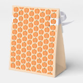 Niedliche Orangengeschlechtsneutrale Pumpkindusche Geschenkschachtel (Rückseite)