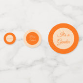 Niedliche Orangengeschlechtsneutrale Pumpkindusche Konfetti (Vorderseiten)