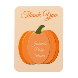 Niedliche Orangengeschlechtsneutrale Pumpkindusche Magnet
