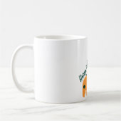 Niedliche Orangengiraffe Kaffeetasse (Links)