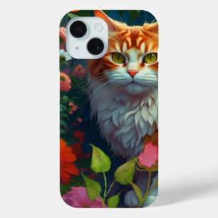 Niedliche Orangenkatze bei Blume Case-Mate iPhone Hülle