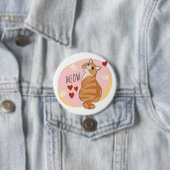Niedliche Orangenkatze Button (Beispiel)