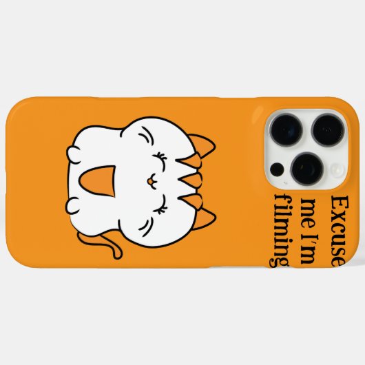 Niedliche Orangenkatze Case-Mate iPhone Hülle (Rückseite (Horizontal))