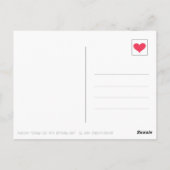 Niedliche Orangenkatze mit Geburtstagshühnchen Postkarte (Rückseite)