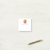 Niedliche Orangenkatze Post-it Klebezettel (Auf Schreibtisch)