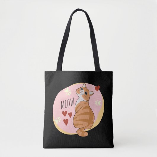Niedliche Orangenkatze Tasche (Vorderseite)