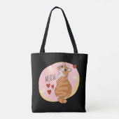 Niedliche Orangenkatze Tasche (Rückseite)