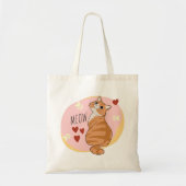 Niedliche Orangenkatze Tragetasche (Vorne)
