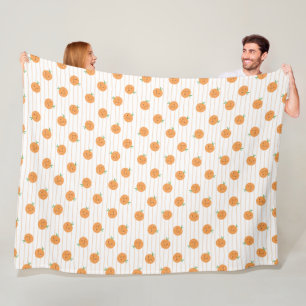 Niedliche Orangenwerbung - Fleece Blankon
