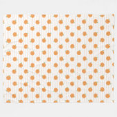 Niedliche Orangenwerbung - Fleece Blankon (Vorderseite (Horizontal))