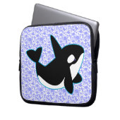 Niedliche Orca-Wal-Laptop-Hülse Laptopschutzhülle (Vorderseite Links)